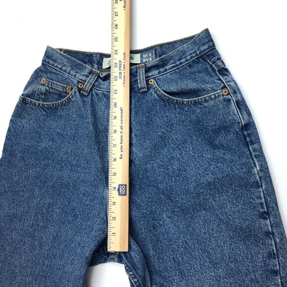 Vintage Gap Reverse Fit Jeans Barrel Leg Cotton size Juniors 9 length 28" - Picture 6 of 9